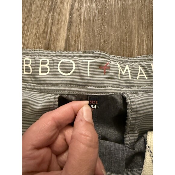 Abbot Main Mens Cargo Shorts 34 Black Performance Zip Pockets Lightweight Tie - Picture 5 of 9